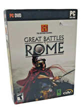 History Channel: Great Battles of Rome PC-DVD 2007 Game NEW Sealed Complete  - £29.14 GBP