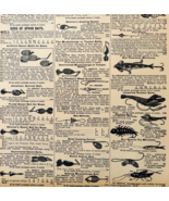 1901 Fishing Lures Tackle Reproduction Advertisement Sears Outdoors Bait... - $364.86 MXN