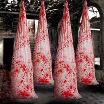 4 Pcs Halloween Bloody Body Bag Decor Scary Bloody Gauze Bag Hanging Body Bags F - £58.52 GBP