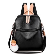 new trend ladies backpack soft leather youth girl school bag large shoulder bag  - £55.88 GBP