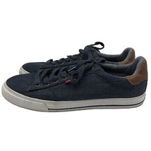 Levi&#39;s Men&#39;s Blue Denim Sneakers Lace Up Shoes Size 9 Worn Once - $29.68