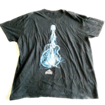ROCK N ROLL Hall Of Fame T-SHIRT Men&#39;s Size XL Black Blue Electric Guitar - $270.05 MXN