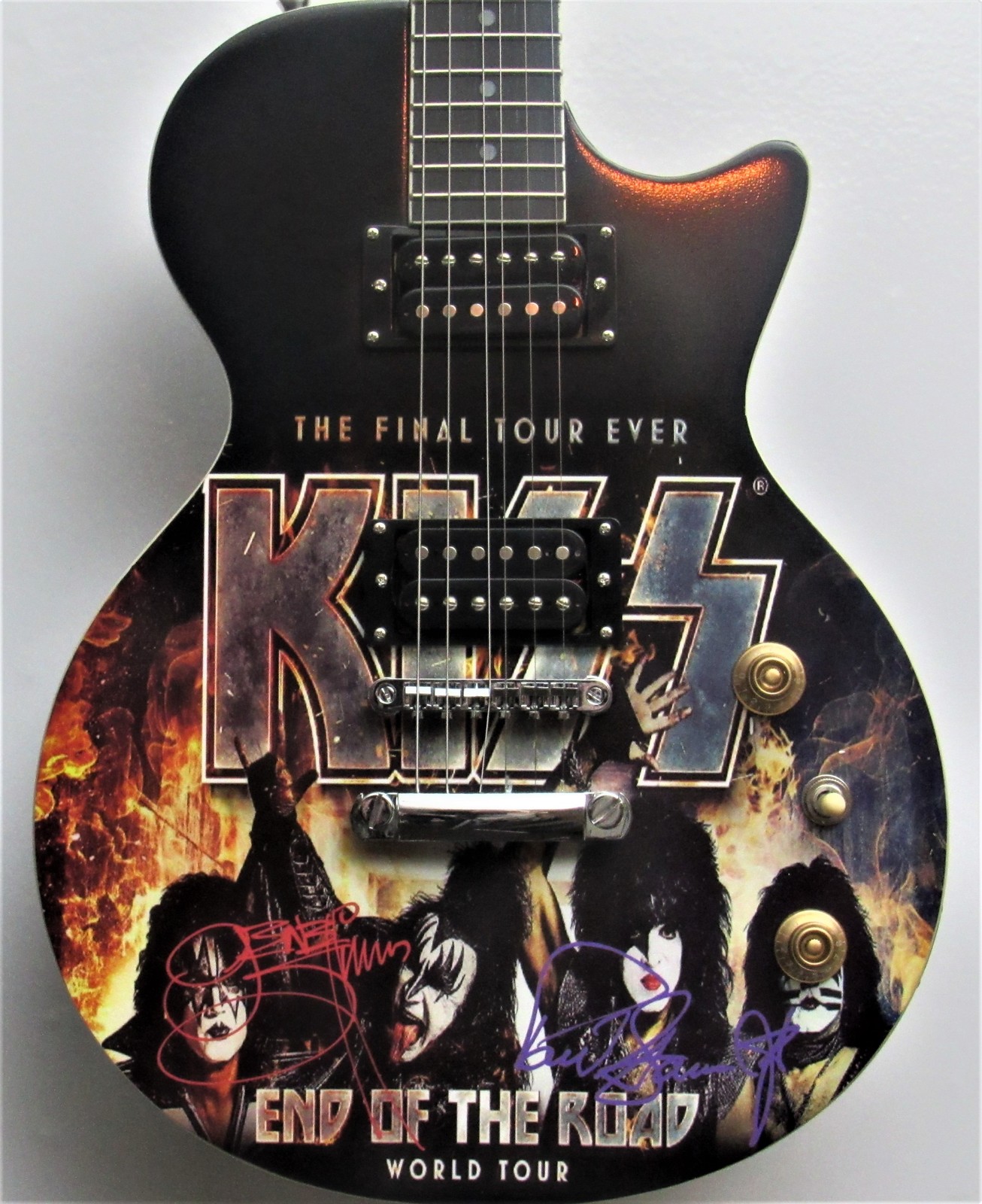 Kiss ' Final Tour " Autographed Guitar - $4,000.00