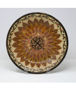 Vintage Studio Art Pottery Glazed Abstract Ceramic Plate Signed M.V Tung - $79.85 CAD