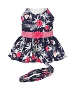 Moonlight Sails Hawaiian 100% Cotton Dog Dress with Matching Leash Sizes... - €15,02 EUR