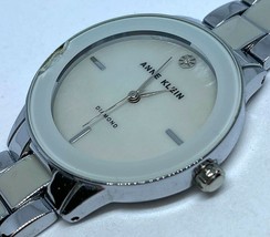 Anne Klein AK/2693 Lady 30m Real Diamond Analog Quartz Watch Hours~New Battery - $9.50