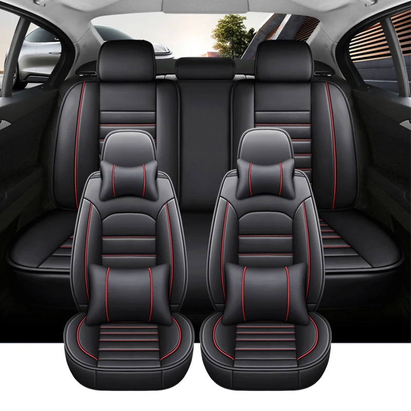 Car Seat Covers Leather Full Set For Range Rover Sport Toyota Corolla RAV4 - $148.37+