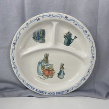Eden Peter Rabbit and Friends Childs Divided Melamine Plate 8.5&quot; - £9.12 GBP