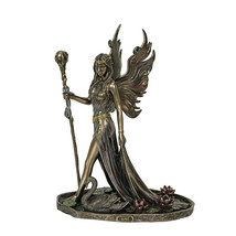 Aine Queen of the Fairies Bronze Finish Statue 8.75 Inches High - £66.59 GBP
