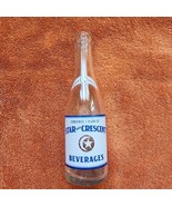 Vintage Star and Crescent Beverages 7 Oz Soda Bottle Waupon WI Clear Glass - £7.43 GBP