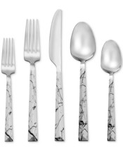 Tomodachi Hampton Forge Dali Marble 20-Pc. Flatware Set, Service for 4 NEW - £17.74 GBP