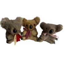 Lispeer Trading Co Australia fur musical koala plush vintage lot of 3 Home Decor - $59.39