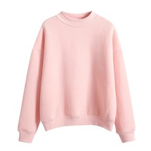 Woman Sweatshirts 2021 Sweet Korean O-neck Fashion Pullovers Thick Autumn Winter - £45.38 GBP