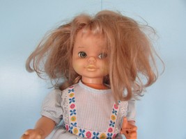 Vintage Mattel 1969 "Hi Dottie" Doll Blonde Hair Brown Eyes 17" tall - $20.25