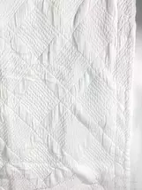  Pottery Barn Diamond Lattice Matelasse White Euro Sham - $35.00