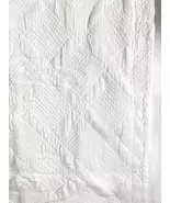  Pottery Barn Diamond Lattice Matelasse White Euro Sham - $35.00