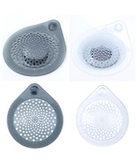 Water Drop Hair Catcher, Plastic Drain Protector in Gray or Clear - £8.79 GBP