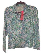 Lilly Pulitzer Luxletic Marion UPF 50 Surf Blue Soleil It On Me Top XL  NWT - $1,469.40 MXN