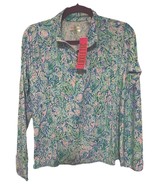 Lilly Pulitzer Luxletic Marion UPF 50 Surf Blue Soleil It On Me Top XL  NWT - $79.00