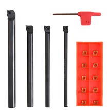 VEVOR 4 Pieces Indexable Lathe Turning Tool Holder, 1/4 in, CNC Heavy-Du... - $77.89