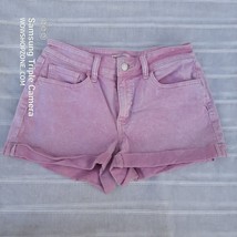 SO Women&#39;s Size 7 Jeans Shorts Denim Pink Wash Low Rise Favorite Shortie... - £15.84 GBP