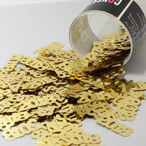 Number 2018 Gold Confetti Bag 14 Grms Free Shipping CCP7272 - £3.80 GBP+