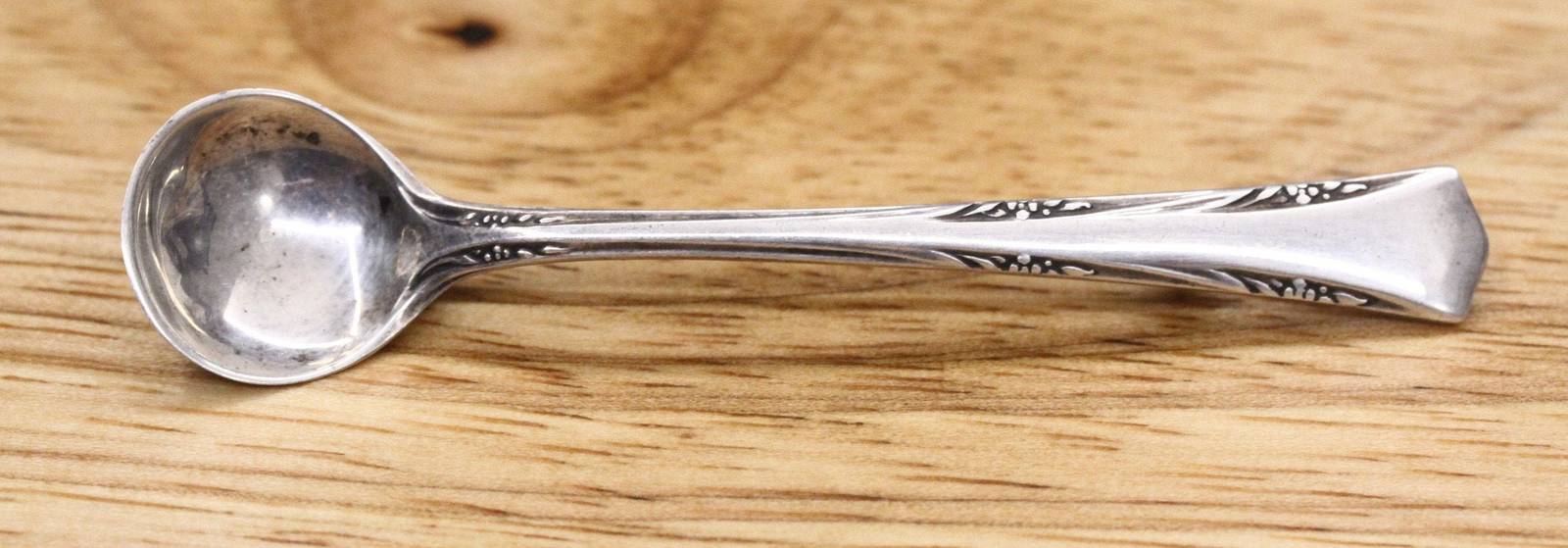 Vintage Artisan Jewelry 925 Sterling Silver GORHAM Greenbrier Salt Spoon... - $34.99
