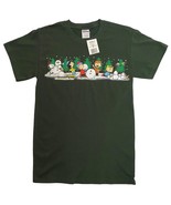 PEANUTS Charlie Brown Christmas VTG T-shirt Hunter Green Gildan Heavy Size Small - $14.99