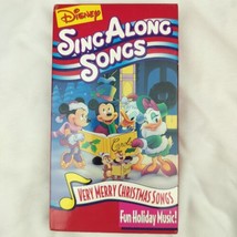 Disney Sing Along Songs Very Merry Christmas VHS Cassette Tape Singalong - £7.85 GBP