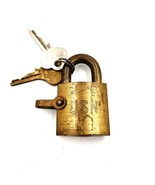 &quot;USN NAVY&quot; EAGLE BRASS PADLOCK w/2 KEYS, OLD ANTIQUE LOCK VINTAGE LOCKS ... - $597.85 MXN