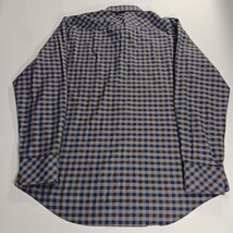 Zachary Prell Long Sleeve Shirt Men’s Size XL Gray Blue Brown Plaid Button Up image 2