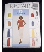 McCall&#39;s 8 Great Looks Pattern 9234 Misses Skirts 2 lengths Size F 16 18 20 - £5.10 GBP