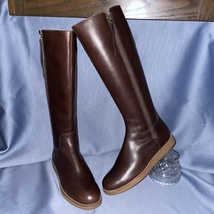COLE HAAN Brown Waterproof Leather Tall Boot AUDEN TALL GRAND.OS, Women ... - $89.00