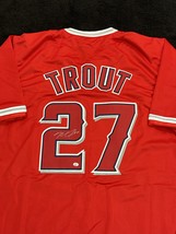 Mike Trout Signed Los Angeles Angels Baseball Jersey COA - £194.78 GBP
