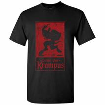 Gruss von Krampus - Christmas Winter Season Holiday T Shirt - Small - Black - £18.75 GBP
