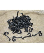 12 Cast Iron Coat Hooks Black 3 1/4&quot; Hall Tree Hat Rack Wall Mount Farmh... - €21,55 EUR