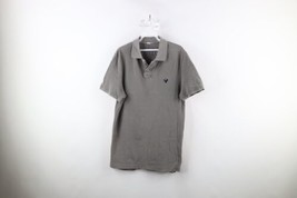 American Eagle Outfitters Mens Large Athletic Fit Faded Golf Polo Shirt Gray - $22.23