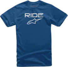 Alpinestars Mens Ride 2.0 T-Shirt Tee Shirt Blue/White XL - £17.54 GBP