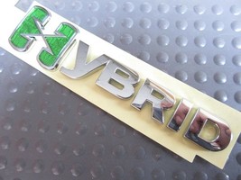 OEM GMC GM Hybrid X Chrome Green Emblem Badge Trunk Logo # 25798870 - £7.86 GBP