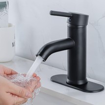 NICTIE Sanitary Ware ZT-1101H Black Bathroom Sink Faucet 1 or 3 Hole - £23.49 GBP