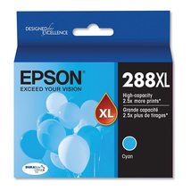 EPSON 288 DURABrite Ultra Ink High Capacity Cyan Cartridge (T288XL220-S) Works w - £25.92 GBP