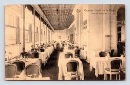 Dining Room Hotel De La Plage Ostende Belgium 1927 DB Postcard M2 - £3.85 GBP