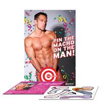 Pipedream Bachelorette Party Favors Pin The Macho On The Man Game - $25.59