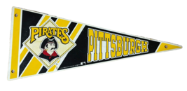 Pittsburgh Pirates Plastic Pennant: 80s Logo, 12-14&quot;, MLB, Baseball, Vin... - $9.89
