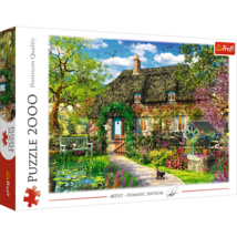 2000 piece Jigsaw Puzzles - Country Cottage, Charming Nook, Pond, Countryside, A - $27.99