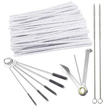 Pipe Cleaners Tool Set,100 Hard Bristle Pipe Cleaners,3-In-1 Pipe Tamper... - $23.99