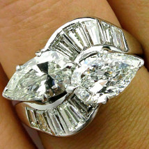 4.60Ct Pera Diamanti Finti Solitario Halo Fidanzamento Ring 925 Argento Sterling - £113.43 GBP