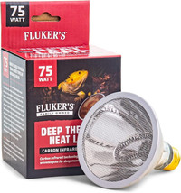 Flukers Deep Thermal Heat Lamp for Reptiles 75 watt Flukers Deep Thermal... - $28.09