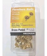 Brass Plated Furniture Nails 25 Pieces Brass Plated Steel - $170.87 MXN