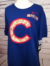 Chicago Cubs Tee Shirt T-Shirt Nike MLB Digi Camo Baseball Athletic Cut ... - $460.94 MXN